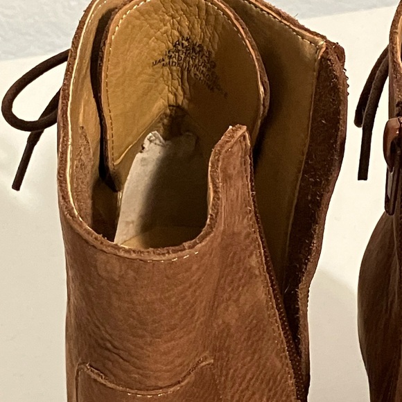 NIB Brown Leather Ankle Boots Lucky Brand Size 8.5 - Picture 10 of 11